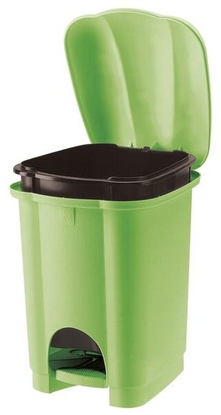 Plastový nášlapný odpadkový koš TONTARELLI Carolina 6l zelená