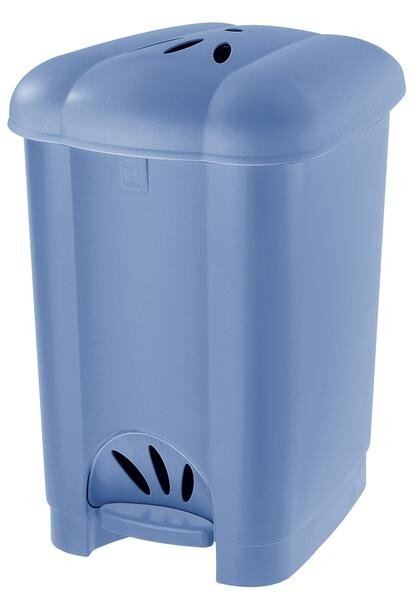 Plastový nášlapný odpadkový koš TONTARELLI Carolina 30l světle modrý