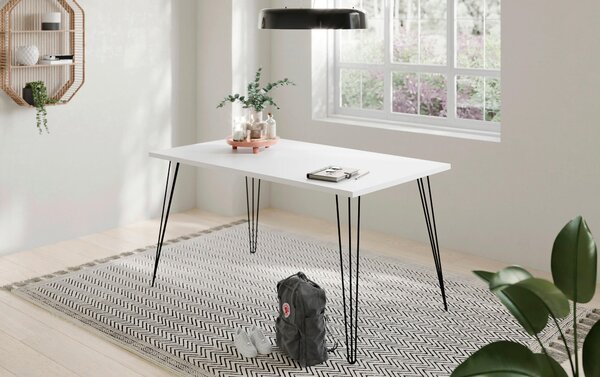 PSACÍ STŮL, černá, bílá, 120/80/74 cm MID.YOU - Online Only psací stoly, Online Only