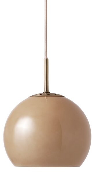 Závěsná svítidlo FRANDSEN, Ball, stmívatelné, Hnědá / Rezavá, Jídelna, Sklo