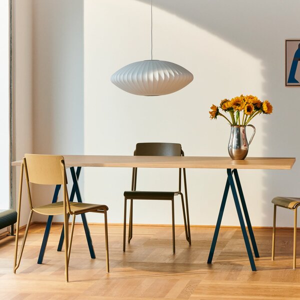 Závěsná svítidlo HAY, Nelson Saucer Bubble, stmívatelné, Bílá, Obývací pokoj, Plast, Design