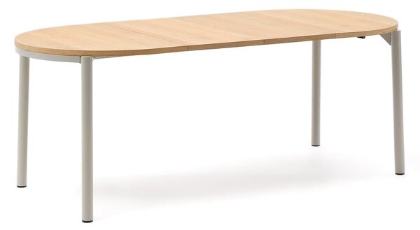 Rozkládací jídelní stůl s deskou v dubovém dekoru v přírodní barvě 90x120 cm Montuiri – Kave Home
