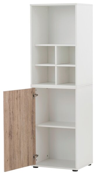 SKŘÍŇ NA ŠANONY, bílá, divoký dub, 50,9/165,2/41 cm MID.YOU - Online Only kancelářský nábytek, Online Only