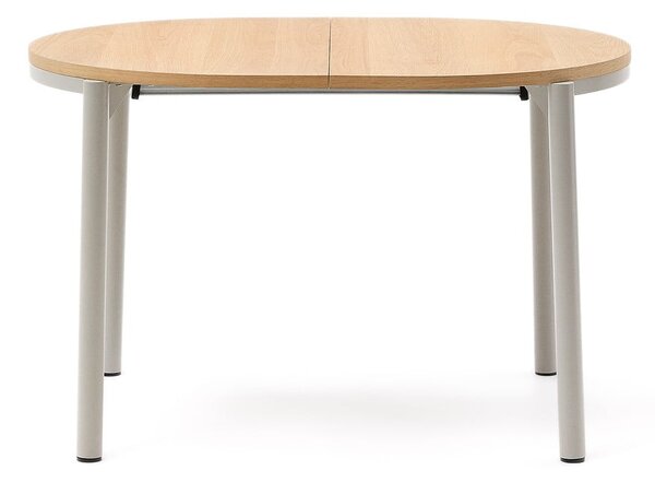 Rozkládací jídelní stůl s deskou v dubovém dekoru v přírodní barvě 90x120 cm Montuiri – Kave Home