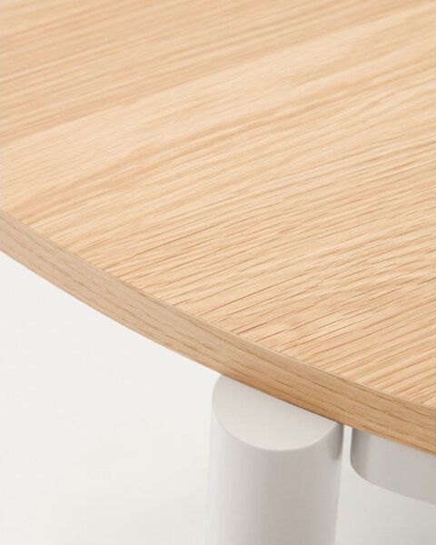 Rozkládací jídelní stůl s deskou v dubovém dekoru v přírodní barvě 90x120 cm Montuiri – Kave Home