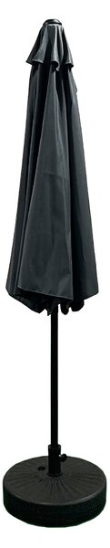Aga Půlkruhový slunečník CLASSIC 270 cm Tmavě šedý