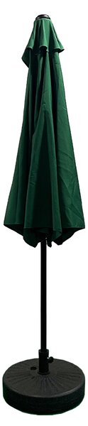 Aga Půlkruhový slunečník CLASSIC 270 cm Tmavě zelený