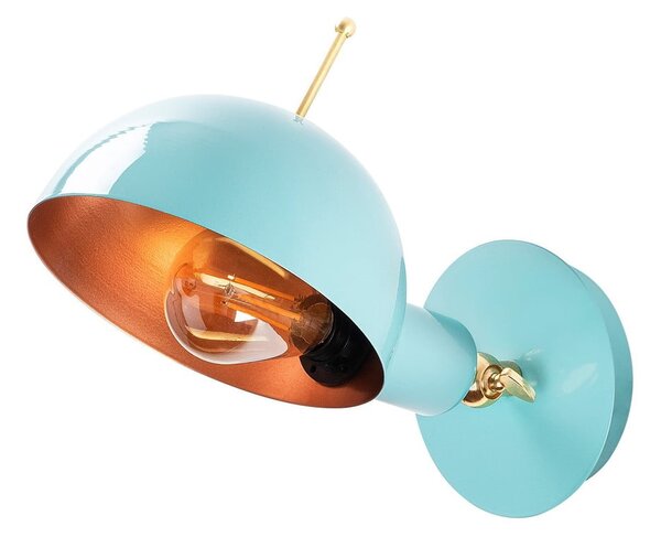 Světle modré/v bronzové barvě nástěnné svítidlo ø 15 cm Azzar – Opviq lights