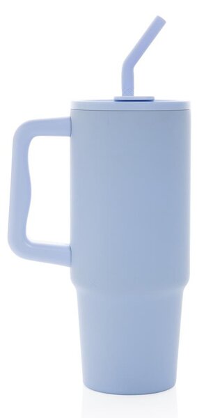 Velký nerezový termohrnek Embrace, 900ml, XD Design, světle modrý