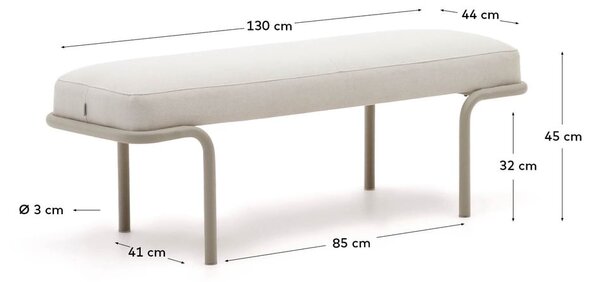 Béžová lavice Compo – Kave Home