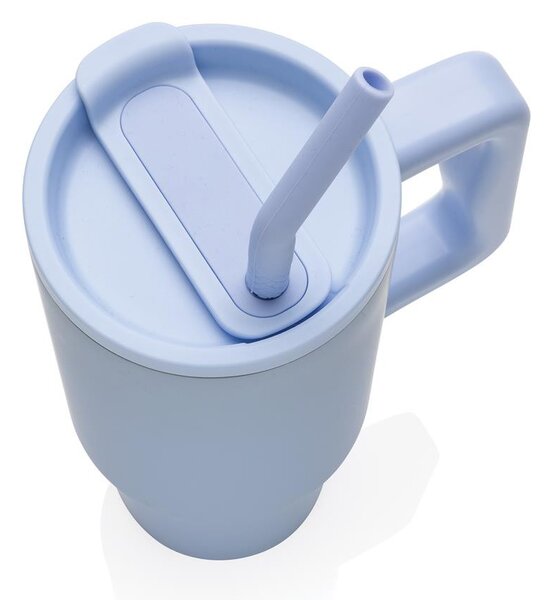 Velký nerezový termohrnek Embrace, 900ml, XD Design, světle modrý