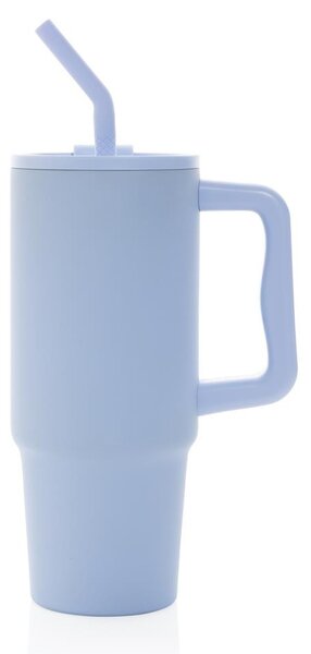 Velký nerezový termohrnek Embrace, 900ml, XD Design, světle modrý