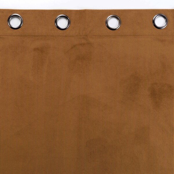 Hnědý manšestrový závěs 140x260 cm Casual – douceur d'intérieur
