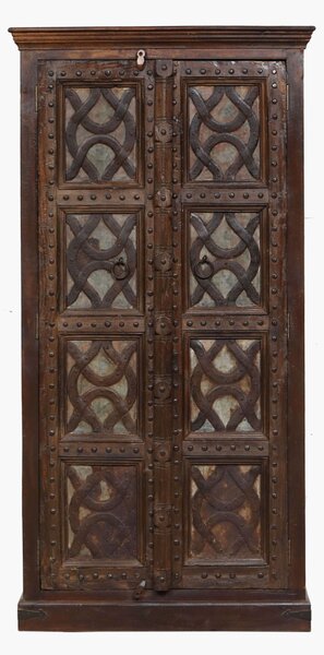 Skříň z mangového dřeva, staré dveře, 96x50x183cm