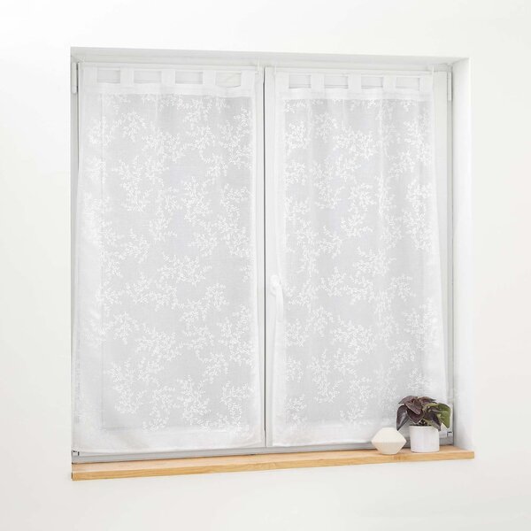 Bílé voálové záclony v sadě 2 ks 60x120 cm Karla – douceur d'intérieur