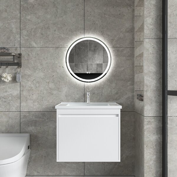 Erga Carla, kulaté LED zrcadlo 50cm, 1150 lm, 3 barvy světla, ERG-V01-208-5050