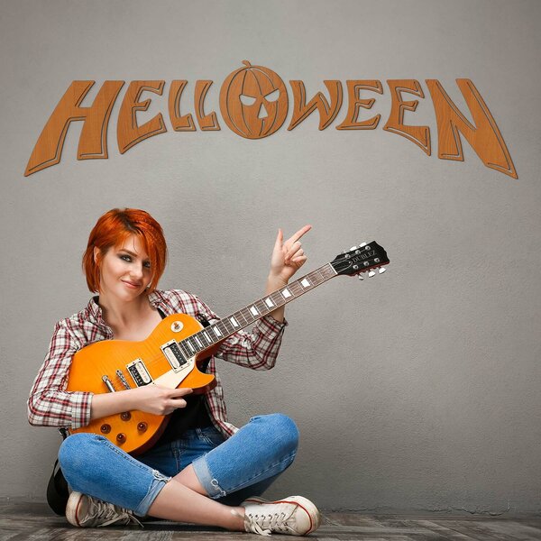 DUBLEZ | Nástěnné logo ze dřeva - Helloween | Obraz