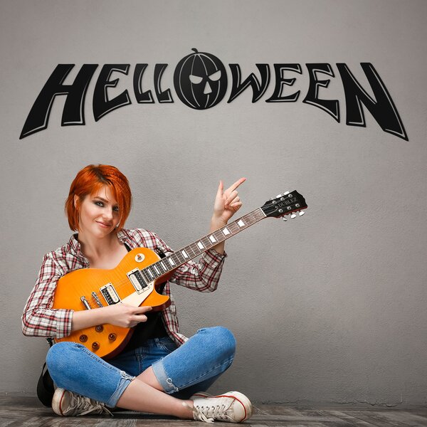 DUBLEZ | Nástěnné logo ze dřeva - Helloween | Obraz