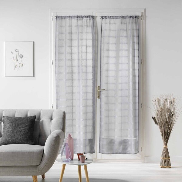 Šedé voálové záclony v sadě 2 ks 70x200 cm Candide – douceur d'intérieur