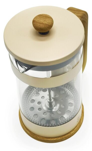 French press Leopold Vienna Franca, béžový, 0,6 l, borosilikátové sklo, jemné nerezové sítko
