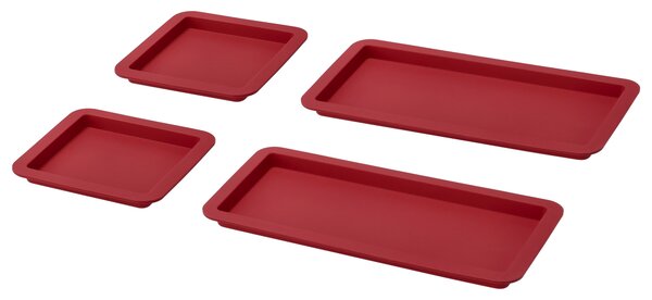 Silvercrest® Sada silikonových forem na tyčinky / forma na chléb / sada pečicích podložek pro maximální nepřilnavý povrch bez nutnosti vymazávání. (sada podložek na pečení, 4dílná) (100391023003)