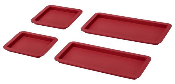 Silvercrest® Sada silikonových forem na tyčinky / forma na chléb / sada pečicích podložek pro maximální nepřilnavý povrch bez nutnosti vymazávání. (sada podložek na pečení, 4dílná) (100391023003)