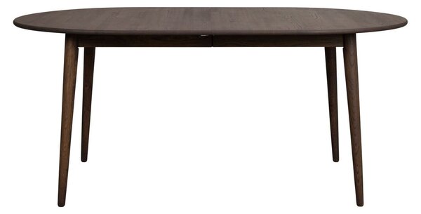 Tmavě hnědý rozkládací jídelní stůl z dubového dřeva 105x170 cm Tyler – Rowico