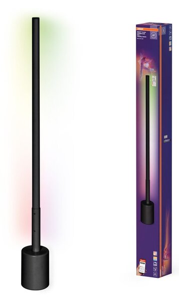Černá stojací lampa 8 W Laditelná bílá