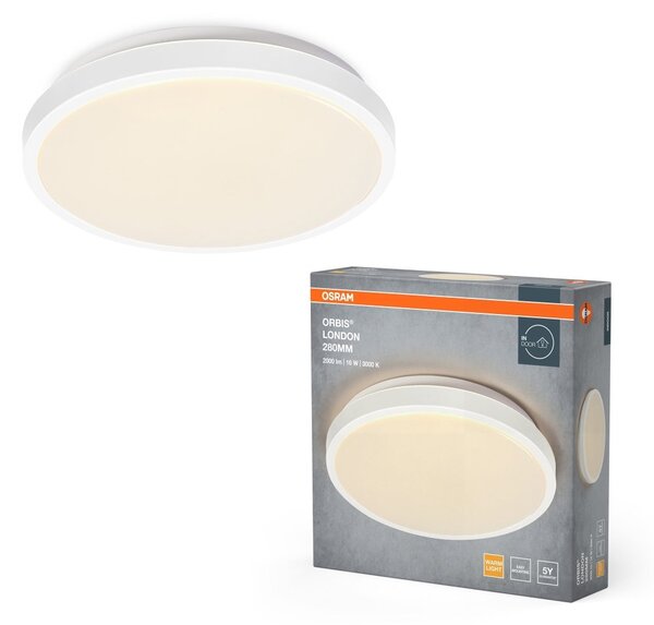 LED stropní svítidlo bílé 16 W LONDON 280 mm, telá bílá OSRAM