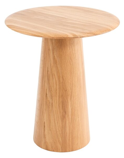 Kulatý odkládací stolek z dubového dřeva ø 40 cm Mushroom – Gazzda