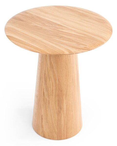 Kulatý odkládací stolek z dubového dřeva ø 40 cm Mushroom – Gazzda