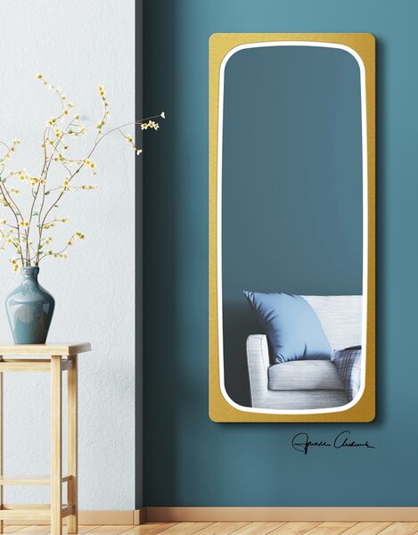 Zrcadlo Ferolini Gold LED 70 x 160 cm