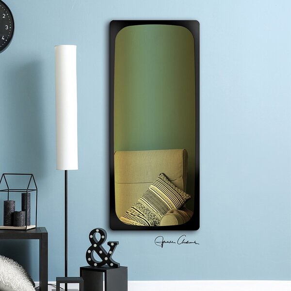Gaudia Zrcadlo Ferolini Black - gold glass Rozměr: 55 x 100 cm