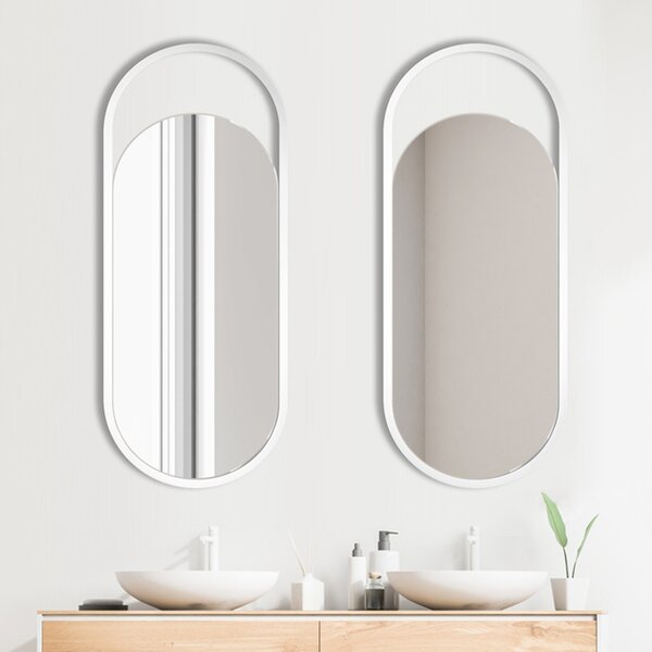 Zrcadlo Meriena bílé 50 x 130 cm
