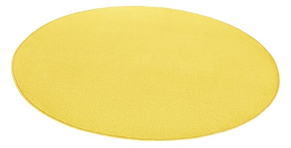 Žlutý kulatý koberec ø 133 cm Fancy – Hanse Home
