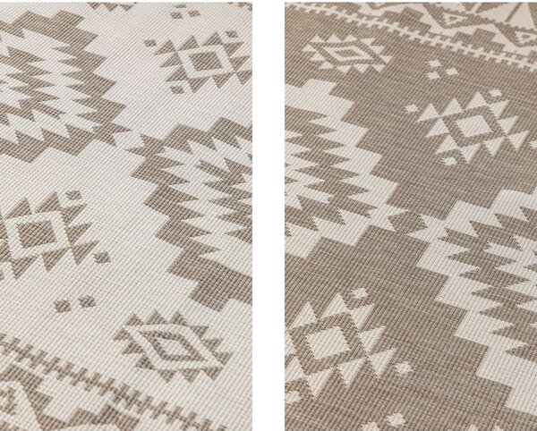 Krémovo-hnědý venkovní koberec 80x150 cm Gemini – Elle Decoration
