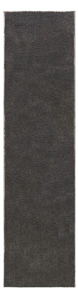 Tmavě šedý běhoun z recyklovaných vláken 60x230 cm Sheen – Flair Rugs