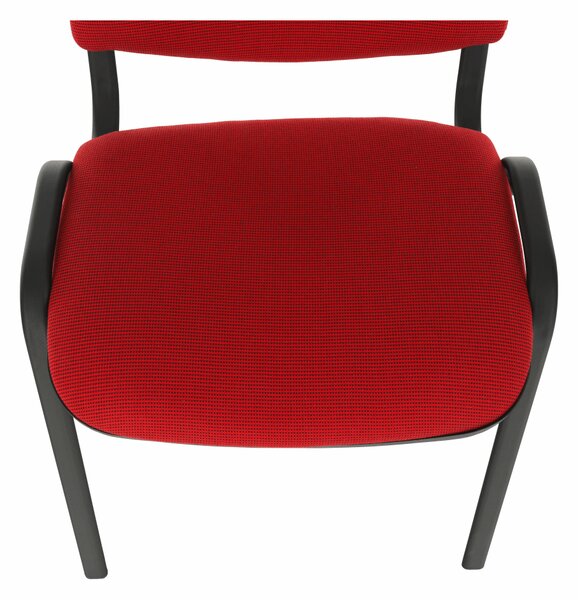 KONDELA Kancelářská židle, červená, ISO NEW