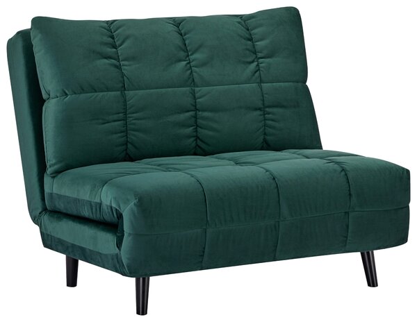 ROZKLÁDACÍ KŘESLO NA SPANÍ, textil, zelená Carryhome - Rozkládací sedačky