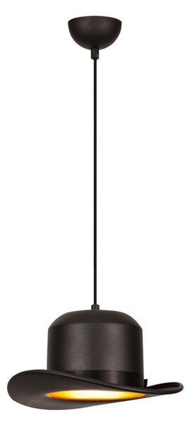 Černé závěsné svítidlo s textilním stínidlem ø 30 cm Capello – Opviq lights