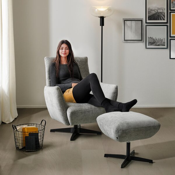 KŘESLO, textil, šedá Dieter Knoll - Křesla klasická