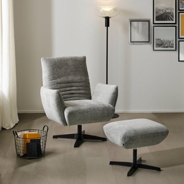 KŘESLO, textil, šedá Dieter Knoll - Křesla klasická