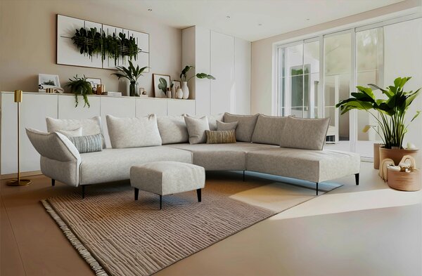 SEDACÍ SOUPRAVA, textil, krémová Chilliano - Sedací soupravy