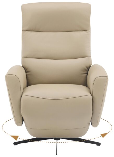 RELAXAČNÍ KŘESLO, textil, kůže, šedohnědá Livetastic - Online Only křesla & taburety, Online Only