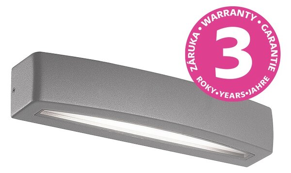 PANLUX s.r.o. Venkovní nástěnné LED svítidlo BLOCO 10W, šedá