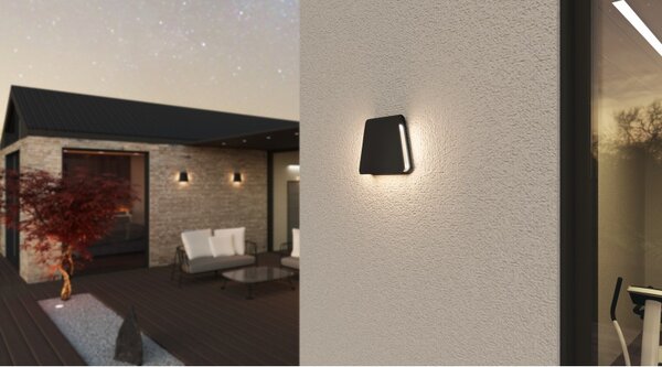 PANLUX s.r.o. Venkovní nástěnné LED svítidlo BUGIE 8W, rez