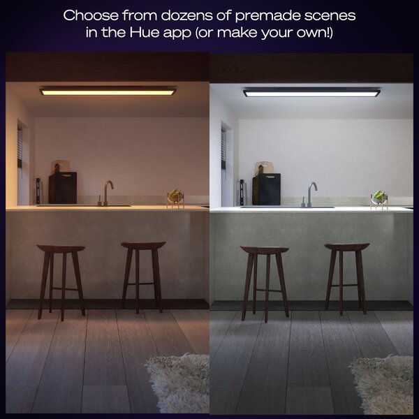 Hue Aurelle přisazený LED panel REC (obdelníkový) 120x30cm, černá