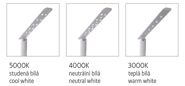 PANLUX s.r.o. LED stolní lampička ROBIN - bílá, černá Barva produktu: Černá
