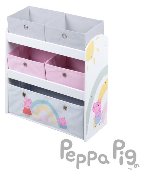 Dětský organizér na hračky 63.5x29.5x67 cm Peppa Pig – Roba