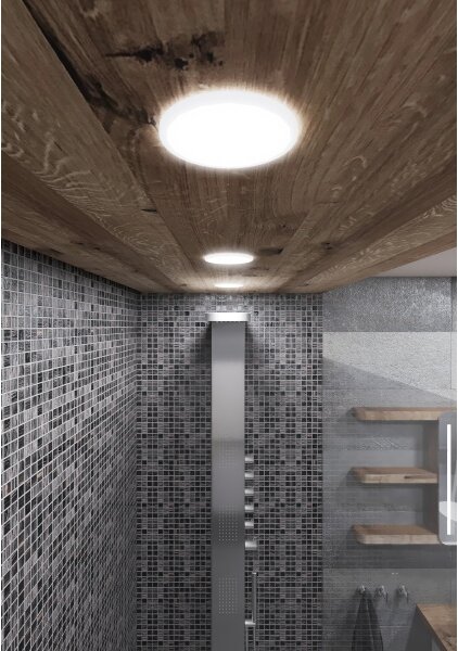 PANLUX LED bodovka do koupelny kulatá IP66, 6W, 3000K a 4000K Barevná teplota: Denní bílá